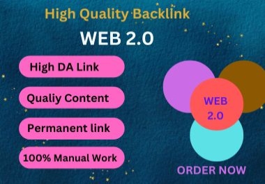 I will Create 50 Web2.0 Backlinks for your Website with in 24h