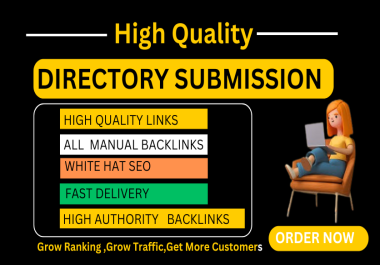 High Authority 100 Directory Submission Backlinks