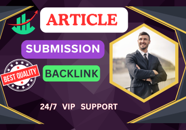 i will create top 150 unique domain article submissions contextual backlinks in high da site