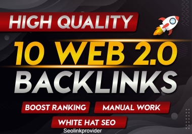 10 Web 2.0 Top Quality Authentic Backlinks