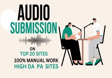 Submit to 20 Top Audio Sharing Sites for SEO & Visibility