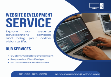 Explore our website development services and bring your online vision to life