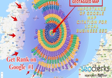 I will make 8,000+ google map citations,  geotagged maps for gmb ranking and local business SEO