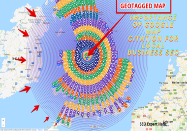 Get 10,000+ google maps citations,  geotagged maps for gmb ranking and local business SEO