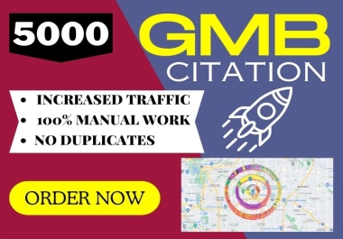 I will generate 5000 Google Map citations for your GMB ranking