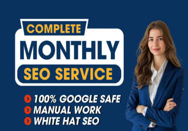 I will do complete monthly off page service via high authority dofollow SEO backlinks