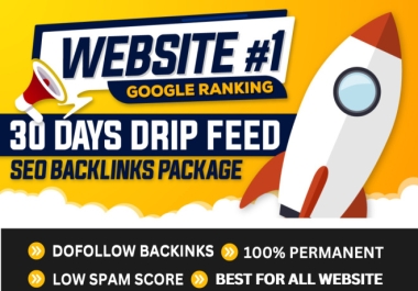 I will do off page SEO with DRIPFEED backlinks