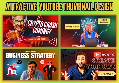 I Will Design Professional Eye-Catching YouTube Thumbnails for You