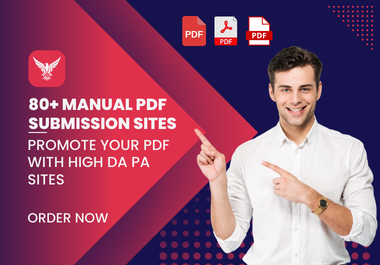 Pro PDF Submission Backlink In 90+ Document Sharing Sites