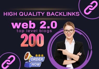 100 High-Quality Web 2.0 Backlinks First SEO