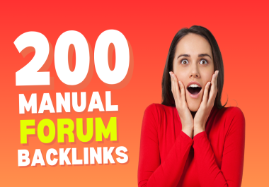 I will do 200 HQ Manual Forum Backlinks