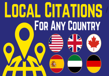 I will do 100 All Country Local Citations