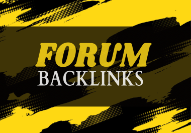 Create 30 High Quality Forum BacklinksTo Boost Your SEO