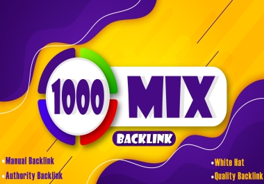 Get Premium Ranking On GOOGLE With My Powerful 1000 SEO Mix Backlink High DA PA TF CF