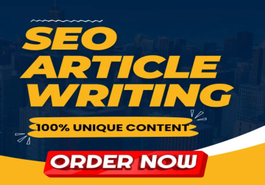 I will write 1500-2500 words seo blog post