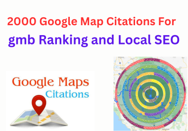 2000 google map citations service manual for gmb ranking and local SEO