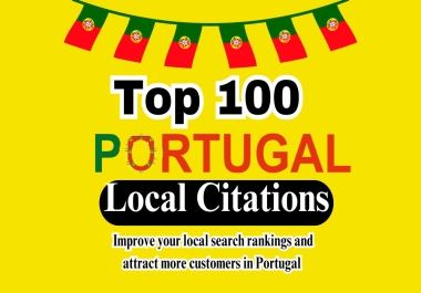 Top 100 portugal local citations service for your local businesses