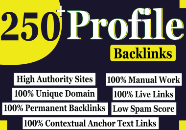 250+ PR9 SEO Profile Backlinks High Authority Sites with Anchor Text Links Buy 3 Get 1 Free