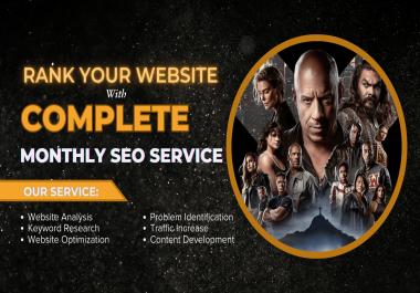 Rank your Website with Complete Monthly SEO Service