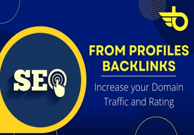 I will provide 10 Powerful DA 90+ sites Profile Backlinks