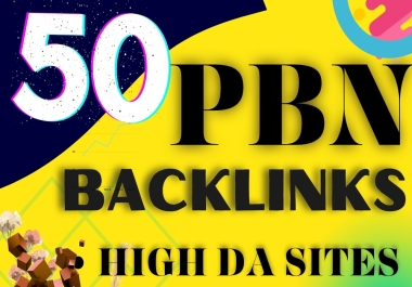 create 50 pbn seo backlinks on high metrics link building boost ranking