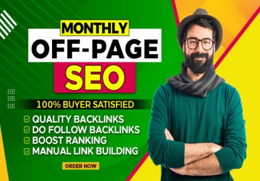 I Will Provide a Complete Monthly Off-Page-SEO Service Package