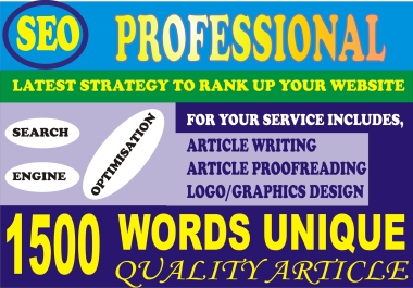 I will write 1500 words article for your blog/website
