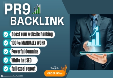 Boost Ranking 125 plus PR9 DA85+ High Authority SEO Backlinks