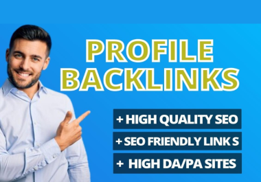 I will do 250 HQ Profile Backlink SEO link building