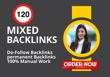 I will do Manually 120 high quality premium Mixed do follow SEO backlinks Rank In Google