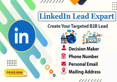 You will get high-quality B2B LinkedIn leads and Email Finding service