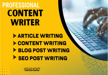 I Will Write 1200-Word SEO-Optimized,  High-Quality,  Unique Content