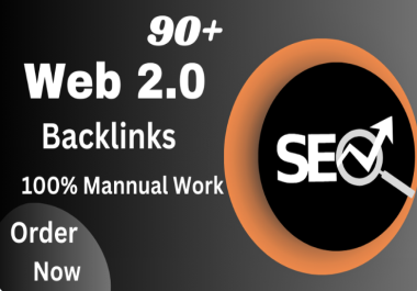 I will Complete 90+ indexable web2.0 backlinks with unique articles for your website