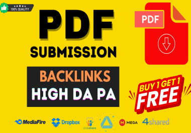 60 pdf submissions to top high Da Pa document-sharing sites