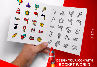 Design attractive and modern app icon logo in 24 hours