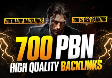 Sky-Rocket Ranking with 700 Premium DA 50+ PBN Backlinks
