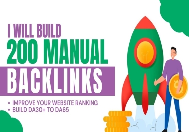 I will build 200 Manual SEO backlinks Dofollow high Quality Web 2.0