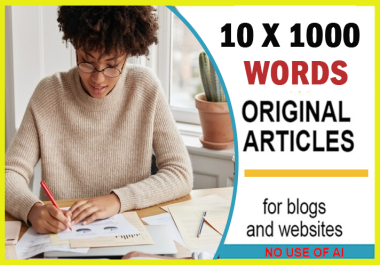 Write High Quality 10 x 1000 words SEO Articles and Blog Posts with Images