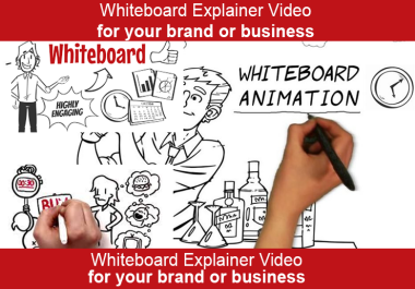 I will create a Whiteboard Explainer Video to promote your Brand or business