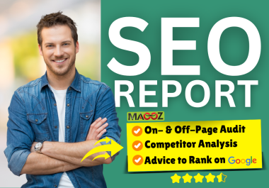 I will provide detailed SEO audit reports,  competitor website analysis,  and video reviews