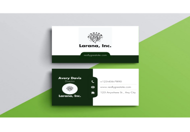 I will design a business card for you.