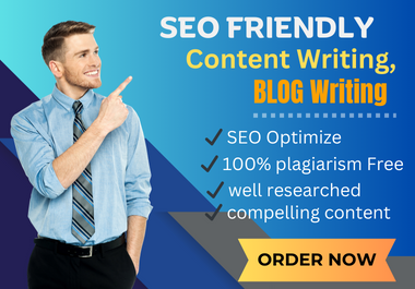 I will Write 1000+ Words SEO Article Writing,  BLOG post Writing, CopyWriting