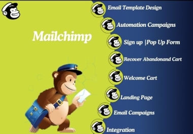 I will do mailchimp template design and email marketing,  automation