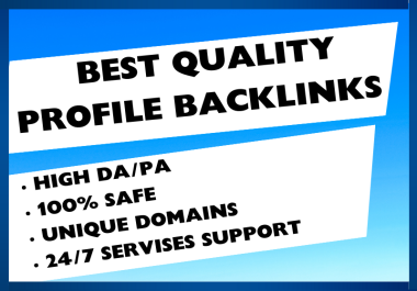 I Will Do High-QualitY Profile Backlinks at an Affordable Price