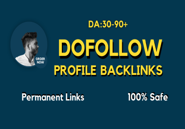 I will do 30 dofollow manual authority profile backlinks