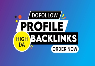 Super Charge your seo ranking with 40 High Authority Profile backlinks