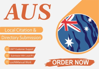 I will do 130 australia local citations and directory submission