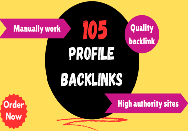 105+ High Quallity Backlink Moz DA 90+ SEO Dofollow Profile Backlinks
