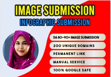 I will image or infographic submission to 50 image sharing sites.