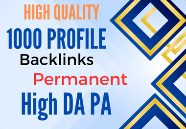 1000 Do Follow Profile Backlink for you Blogs